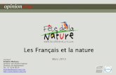 Sondage "Les Français et la nature"