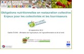 Obligations nutritionnelles en restauration collective Enjeux pour les ...
