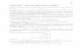 Chapitre III – Equations différentielles ordinaires