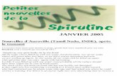JANVIER 2005 - spiruline france