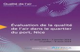 Nice :Evaluation de la qualité de l'air dans le quartier du Port