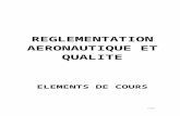 Réglementation aéronautique et Qualité