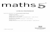 Mathématiques 5eme, Livre du professeur