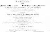 Annales des sciences psychiques.