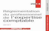 reglementation du professionnel de l'expertise comptable edition 2014