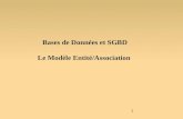 Bases de Données et SGBD Le Modèle Entité/Association