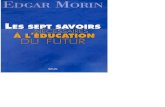 Les Sept savoirs nécessaires à l'éducation du futur; 1999