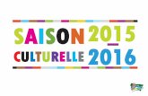 Programme Culturel 2015-2016