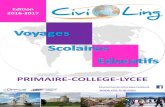 Voyages Scolaires 2016-2017