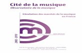L'évolution des marchés de la musique en France