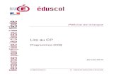 Lire au CP - Programmes 2008