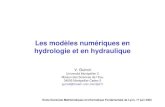 Les modèles numériques en hydrologie et en hydraulique