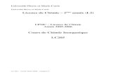 Licence de Chimie – 2ème année (L2) Cours de Chimie ...
