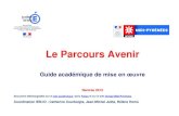 Le Parcours Avenir, guide académique de mise en œuvre ...