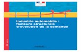 Industrie automobile : facteurs structurels d'évolution de la demande