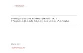 PeopleSoft Enterprise 9.1€: PeopleBook Gestion des Achats