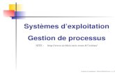 Systèmes d'exploitation Gestion de processus