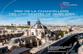 S Prix De La Chancellerie Des UniversitéS De Paris 2014
