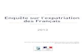 enquête sur l'expatriation des Français – mai 2013