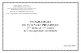 PROGRAMMES DE SCIENCES PHYSIQUES - edunet