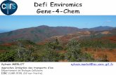 Defi Enviromics Gene-4-Chem Sylvain MERLOT sylvain.merlot@isv ...