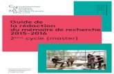 Guide de la rédaction du mémoire de recherche 2015-2016 2ème ...