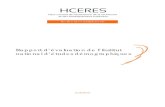 Le rapport d'évaluation de l'Ined par le HCERES