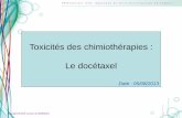 Toxicités des chimiothérapies