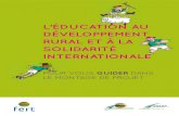 l'éducation au développement rural et à la solidarité internationale