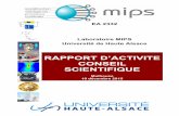 Le Rapport d'activité du MIPS