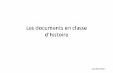 Les documents en classe d'histoire