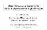 Manifestations digestives de la sclérodermie systémique