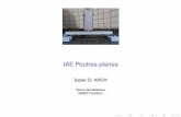 IAE Poutres planes