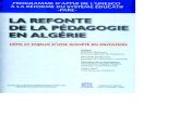 La Refonte de la pédagogie en Algérie: défis et enjeux d'une société ...