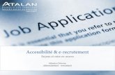 Accessibilité et e-recrutement