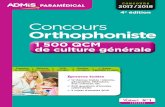 Concours Orthophoniste – 1 500 QCM de culture générale