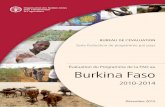 Évaluation du Programme de la FAO au Burkina Faso, 2010-2014