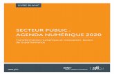 SECTEUR PUBLIC : AGENDA NUMÉRIQUE 2020