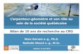L'arpenteur-géomètre et son rôle au sein de la société québécoise ...