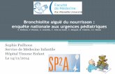 Bronchiolite aiguë du nourrisson : enquête nationale aux urgences ...