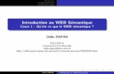 Introduction au WEB Sémantique Cours 1 : Qu'est ce que le WEB ...