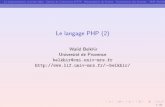 Le langage PHP (2)