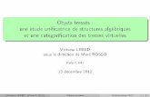 Objets tressés : une étude unificatrice de structures algébriques et ...