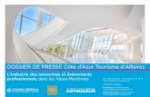 dossier de presse Côte d'Azur Tourisme d'Affaires