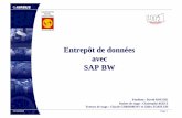 Entrepôt de données avec SAP BW