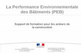 La Performance Environnementale des Bâtiments (PEB)