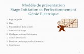 Modèle de présentation Stage Initiation et Perfectionnement Génie ...