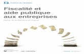 Fiscalité et aide publique aux entreprises : Revue de la littérature et ...