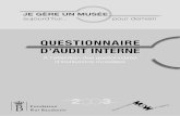 QUESTIONNAIRE D'AUDIT INTERNE