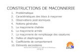 CONSTRUCTIONS DE MACONNERIE